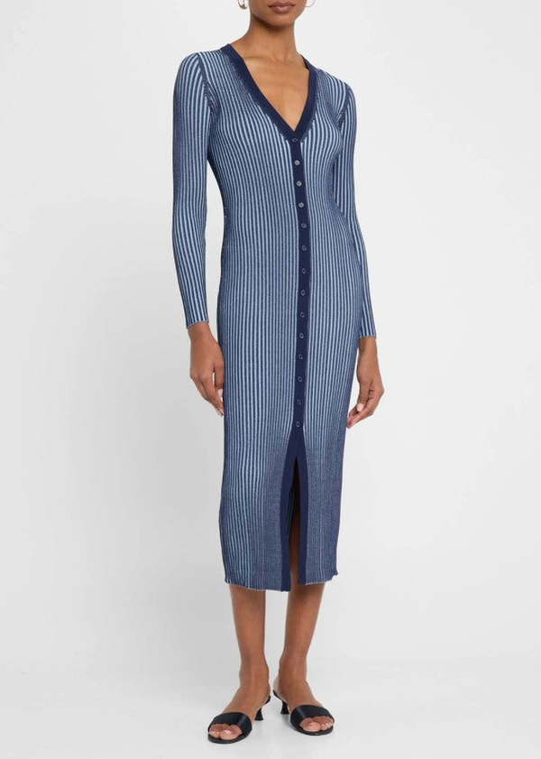 Staud Shoko Sweater - Navy/Clear Blue