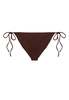 Jade Swim Ties Bottom - Espresso Terry - Thumbnail 1