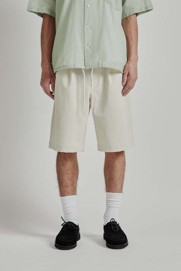 Nanamica Alphadry Double Pleats Shorts - Dry Sand | Garmentory