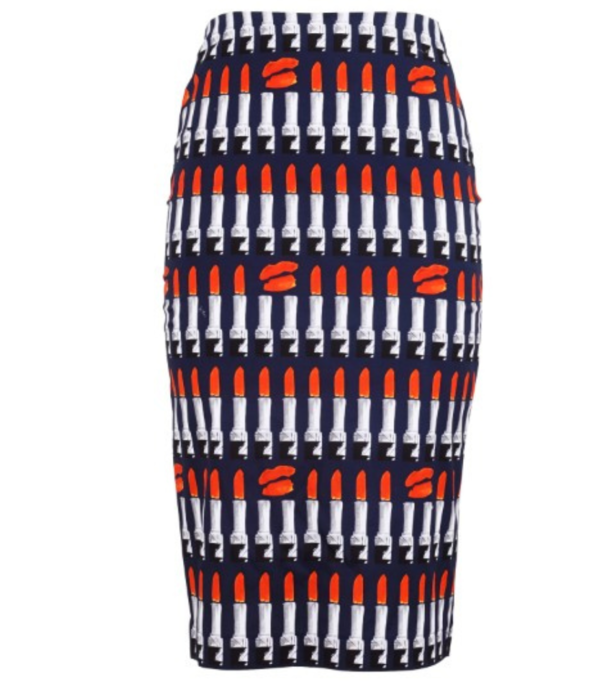 Samantha Sung Chloe Skirt - Indigo/Orange