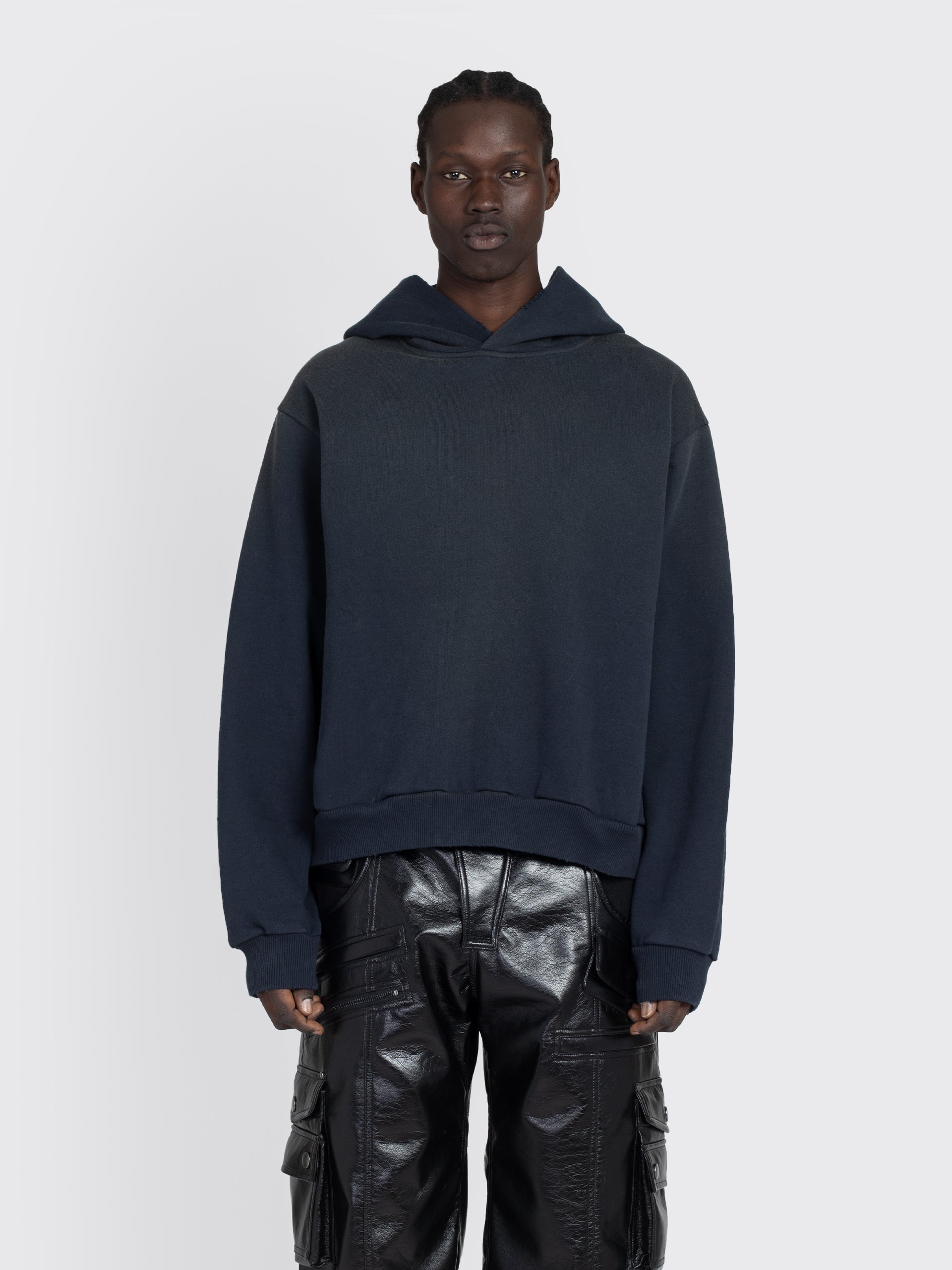 Acne Studios Logo Hooded Sweater - Black | Garmentory