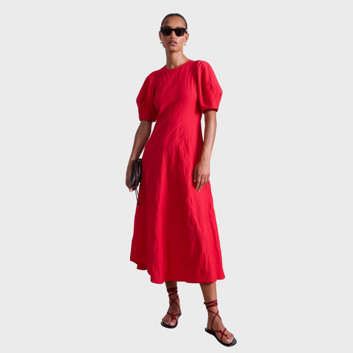 Apiece Apart Bettina Dress - Red - Image 1 of 4