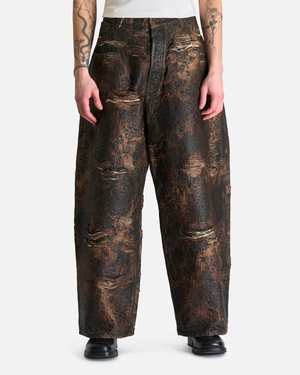 Acne Studios Distressed Monogram Jeans - Brown | Garmentory