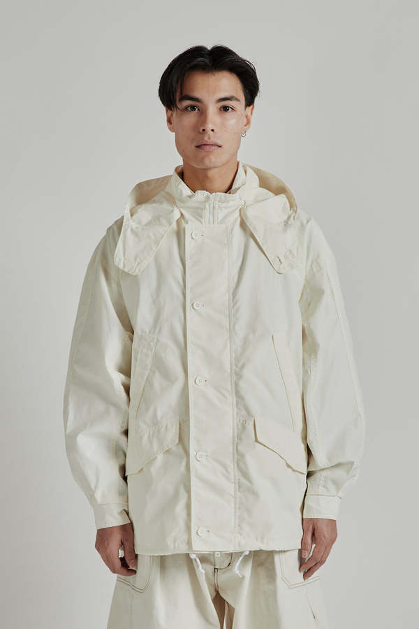 is-ness Hoodie Jacket - Off White x White | Garmentory