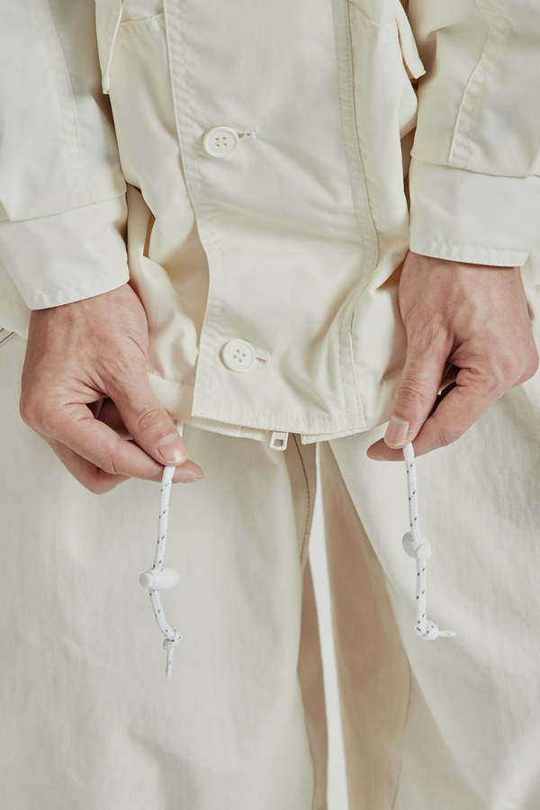 is-ness Hoodie Jacket - Off White x White | Garmentory