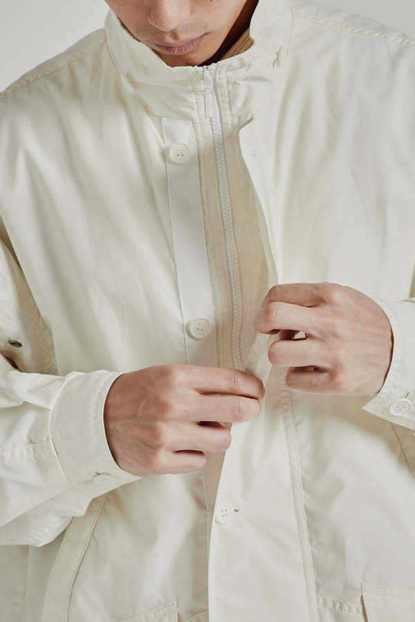 is-ness Hoodie Jacket - Off White x White | Garmentory