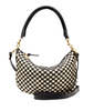 Clare V. Petit Moyen - Black & Cream Woven Checker - Thumbnail 1