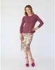 Lindsay Nicholas New York Disco Glitter Bracelet Sleeve Top - Pink - Thumbnail 5