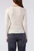 AMO Denim Sweets Long Sleeve Henley - Bone - Thumbnail 3