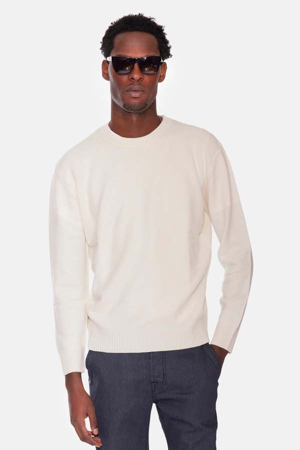 The Tile Club Winslow Crewneck - Pure White