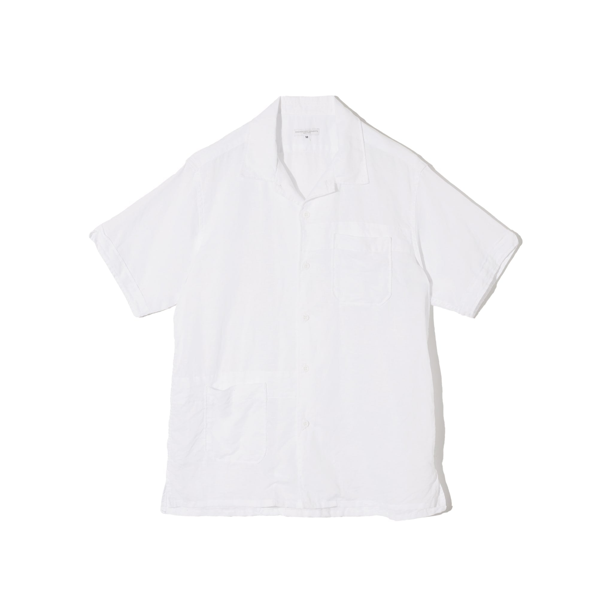 Engineered Garments Camp Shirt - White Handkerchief Linen | Garmentory