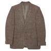 Yves Saint Laurent Herringbone Tweed Blazer - Brown - Thumbnail 1