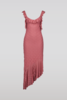 SAEMDI Crincled Jersey Dress - Dusty Rose - Thumbnail 1