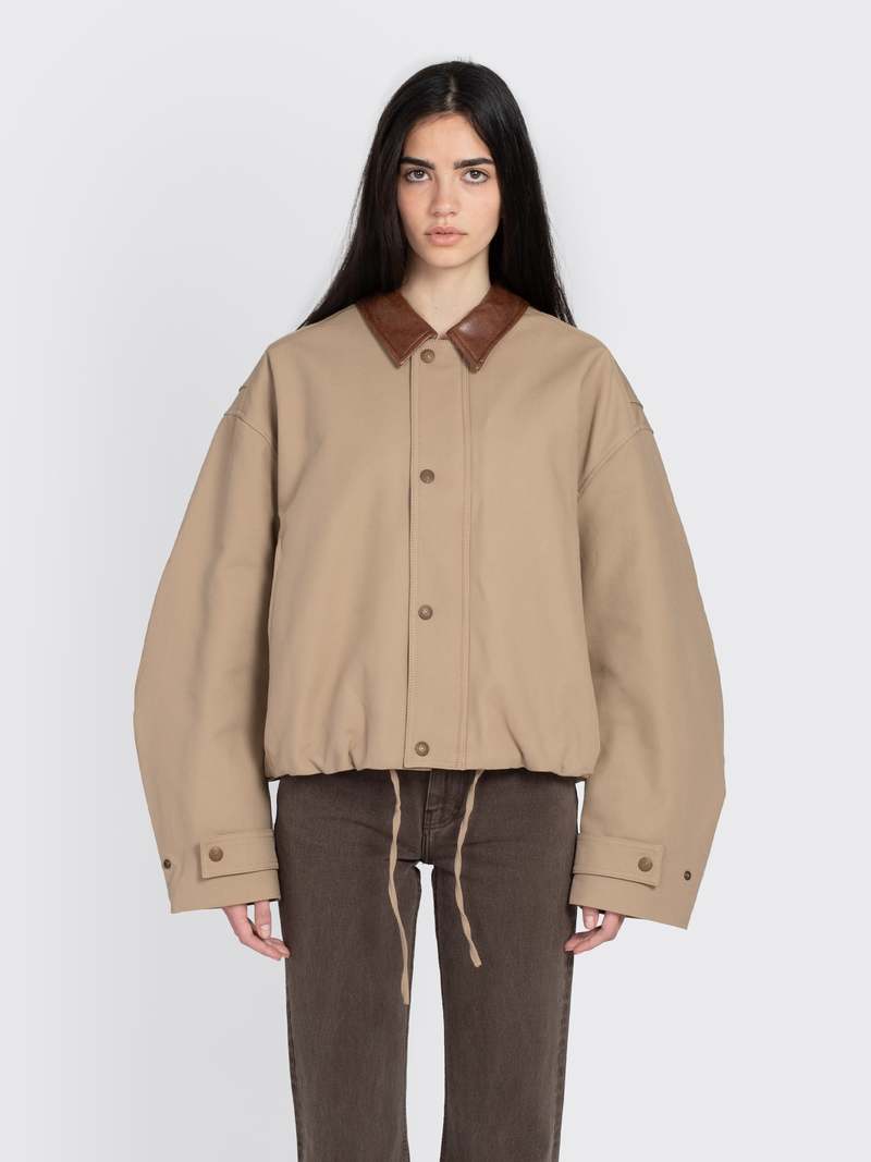 Acne Studios Twill Jacket - Khaki Beige | Garmentory
