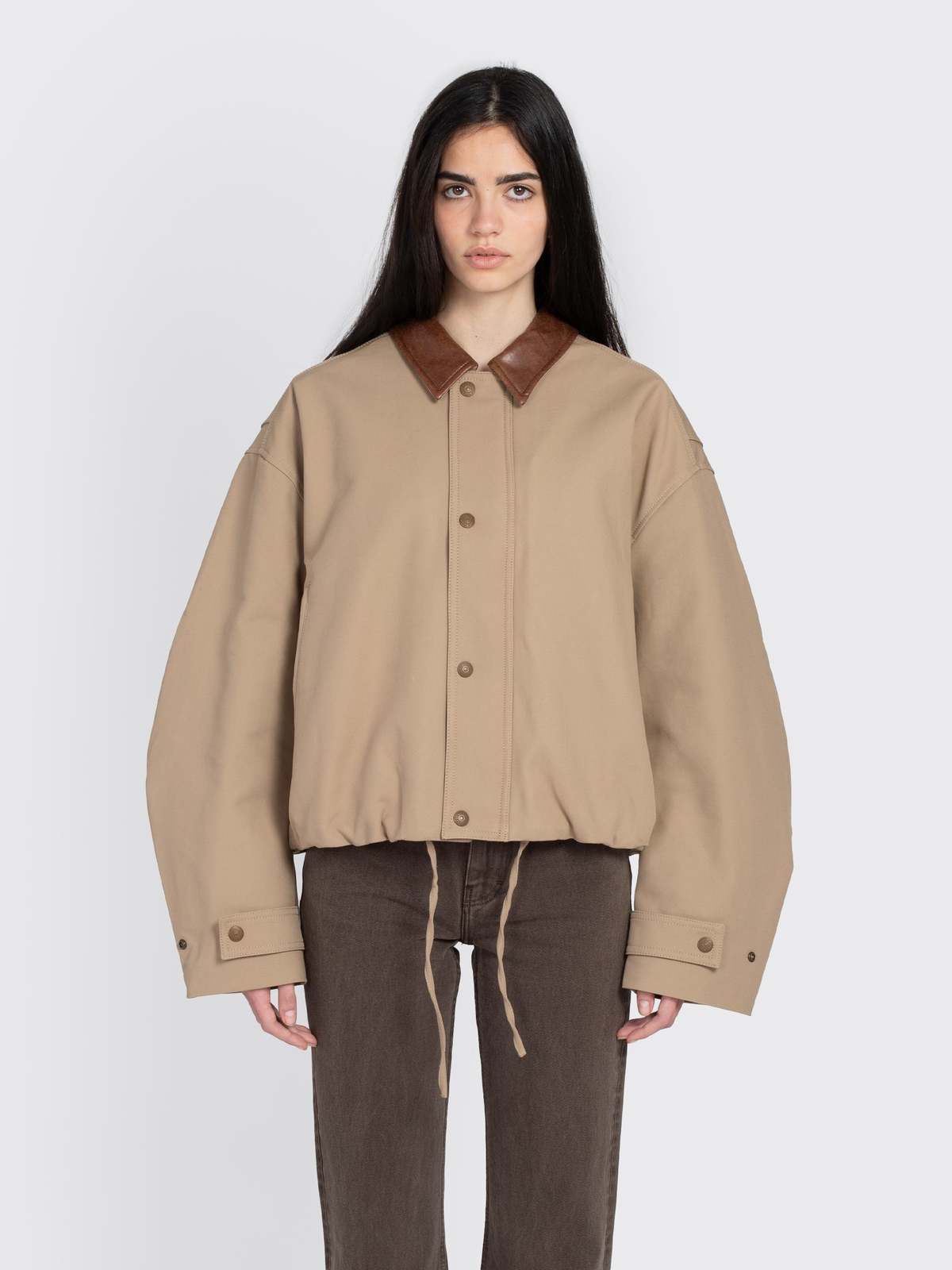 Acne Studios Twill Jacket - Khaki Beige | Garmentory