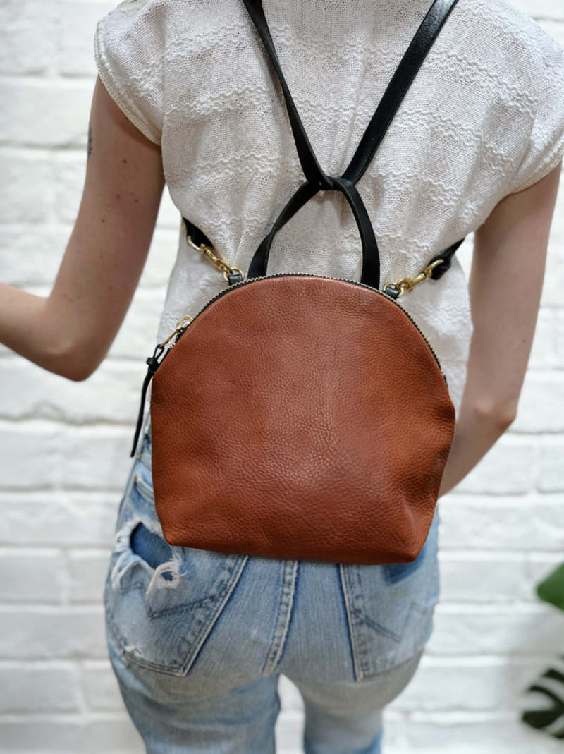 Eleven Thirty Anni Mini Shoulder Bag - Bronze with Front Zipper Eleven Thirty Anni Mini Shoulder Bag - Bronze with Front Zipper