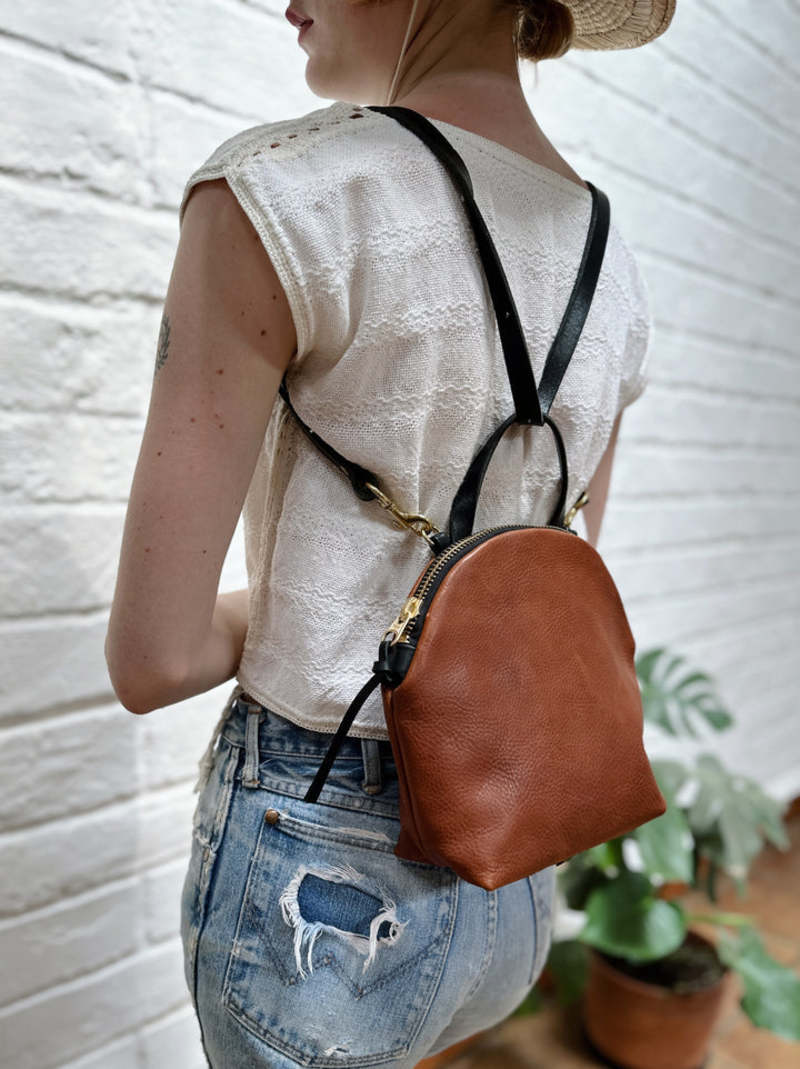 Eleven Thirty Anni Mini Shoulder Bag - Bronze with Front Zipper Eleven Thirty Anni Mini Shoulder Bag - Bronze with Front Zipper