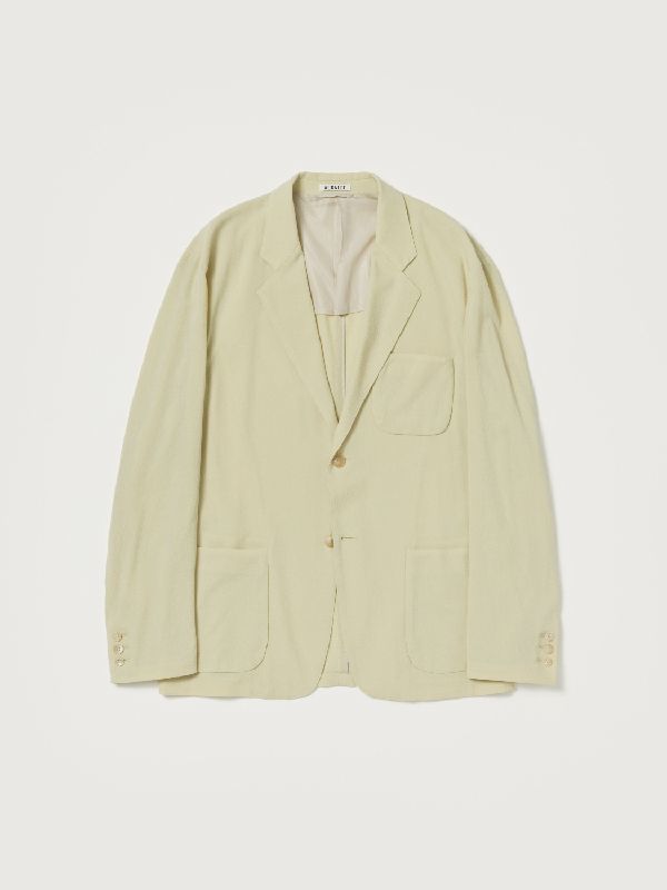 ジャケット・アウター AURALEE HARD TWIST WOOL VIYELLA JACKET 3 AURALEE 「HARD TWIST WOOL VIYELLA JACKET / LIGHT KHAKI