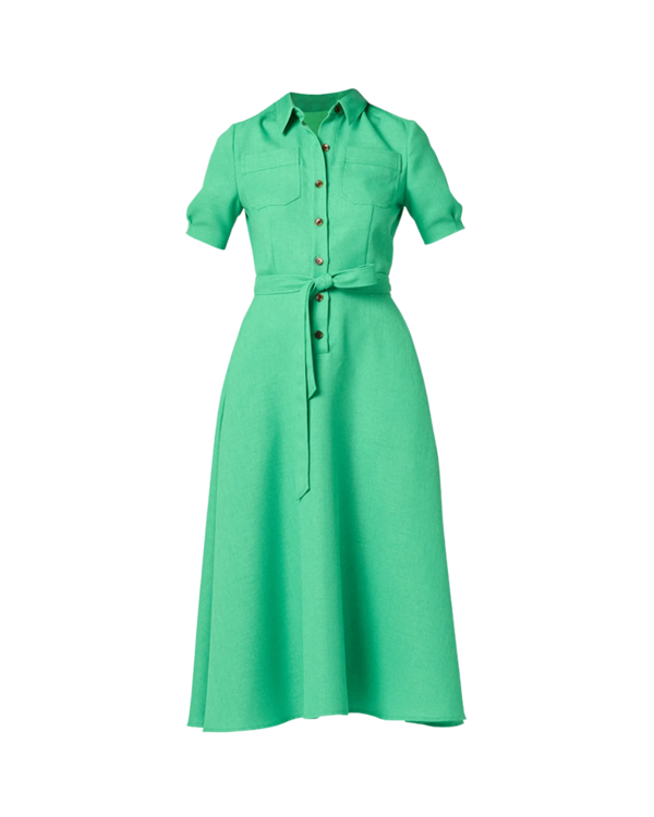 green emerald velvet dress Shoshanna