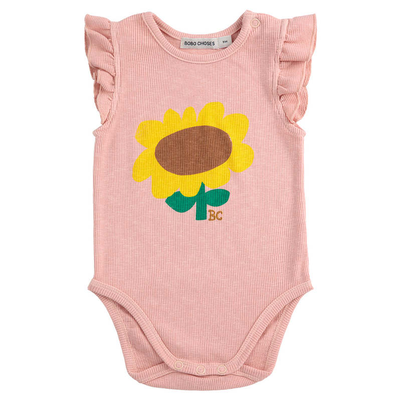 Bobo Choses Baby Sunflower Bodysuit - Light Pink Bobo Choses Baby Sunflower Bodysuit - Light Pink