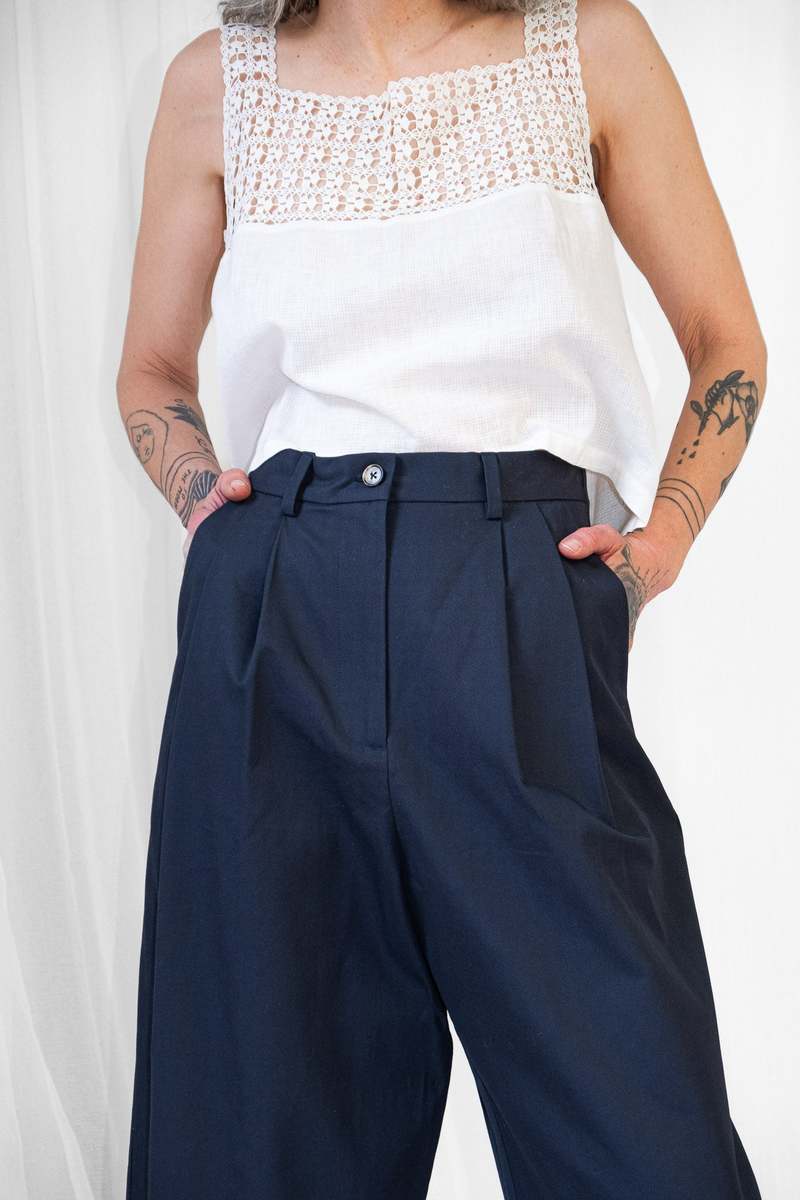 Shaina Mote Boy Trouser - Marine Shaina Mote Boy Trouser - Marine