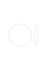 SUNDAY STEPHENS Eight-Love Hoops - Silver - Thumbnail 1
