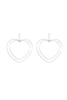 SUNDAY STEPHENS Love Heart Earrings - Silver - Thumbnail 1