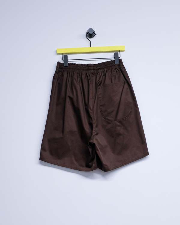 Camiel Fortgens Brown Cotton Twill Knee Shorts | Garmentory