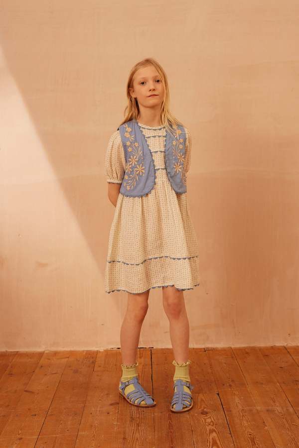 apolina♡Abigail dress dot calico♡7-9y Apolina Abigail Dress - Dot Calico | Garmentory