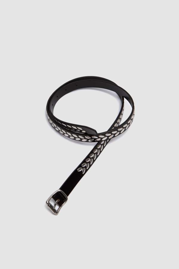 Lemaire Almond Stud Belt 20 - Dark Brown | Garmentory