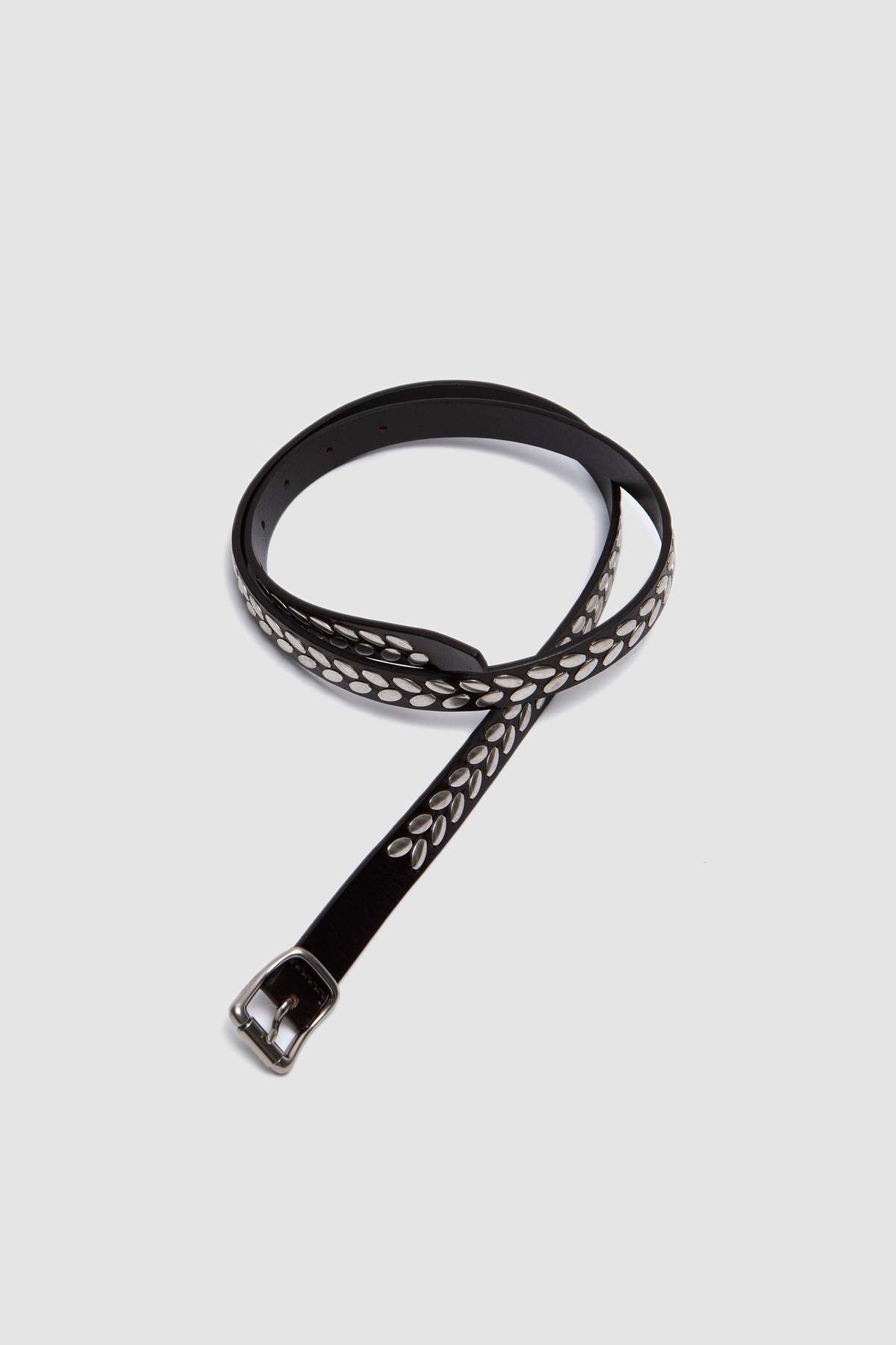 Lemaire Almond Stud Belt 20 - Dark Brown | Garmentory