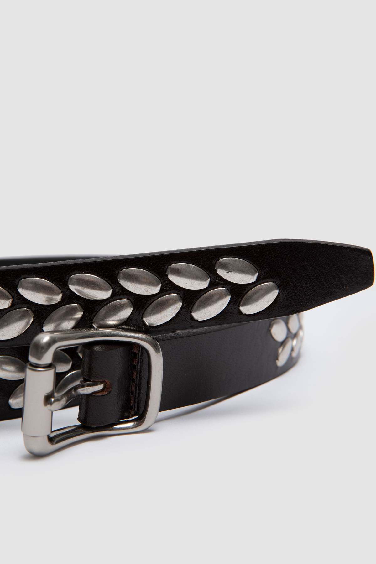 Lemaire Almond Stud Belt 20 - Dark Brown | Garmentory