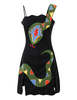 Fashion Brand Company Black Snake Mini Dress - Black/Multi - Thumbnail 1