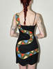 Fashion Brand Company Black Snake Mini Dress - Black/Multi - Thumbnail 6
