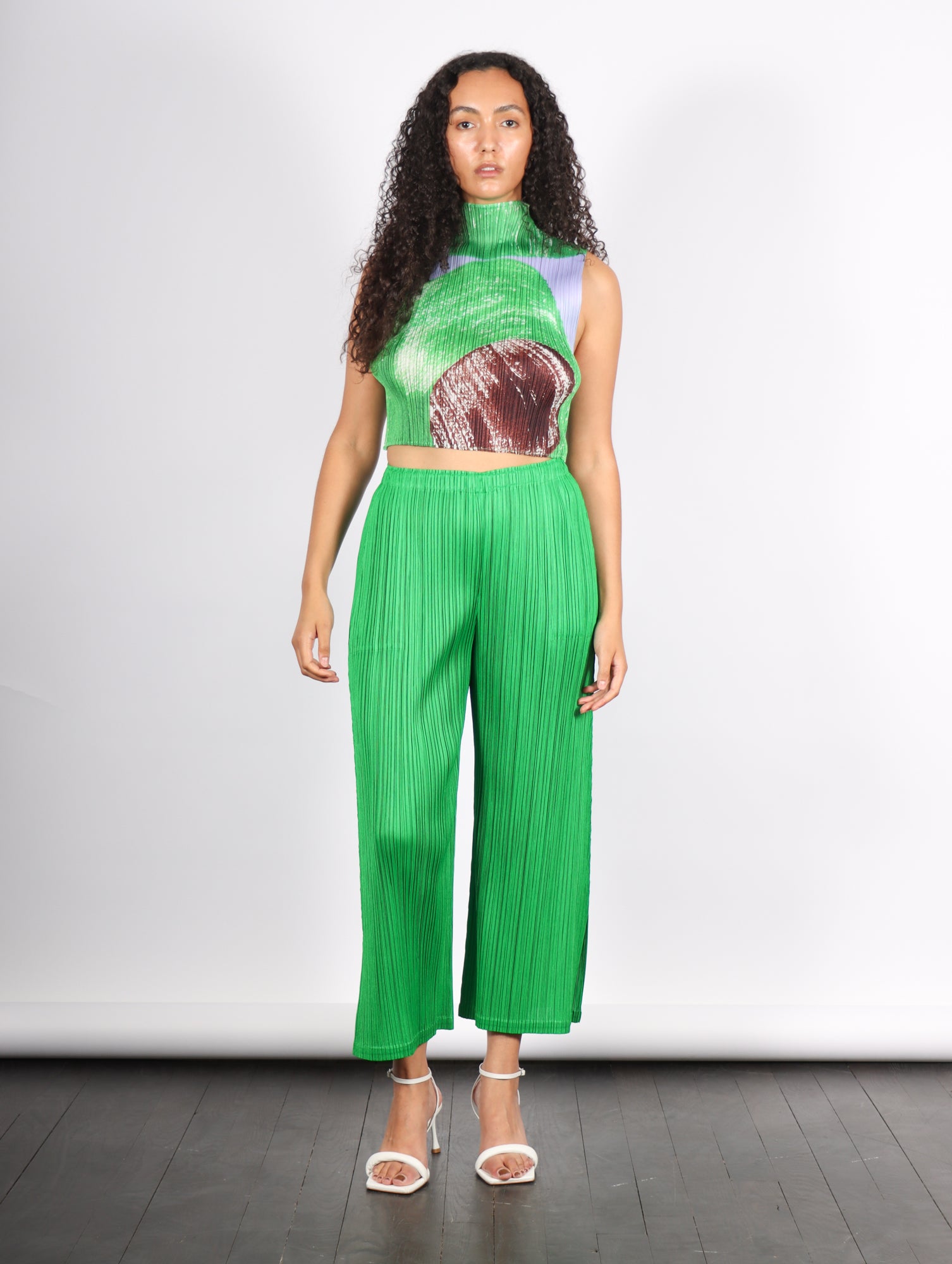 Pleats Please by Issey Miyake Backlight Top - Brown | Garmentory Pleats Please by Issey Miyake Backlight Top - Brown | Garmentory