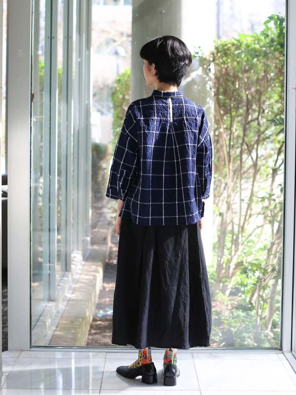 H+ Hannoh Wessel Shirt Savannah - Navy Check | Garmentory