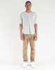18 Waits Hitchhiker Henley T-Shirt - Grey Linen Slub - Thumbnail 2