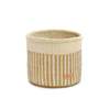 Other’s Trade for Hope Striped Sisal Basket - Natural/Beige - Thumbnail 1