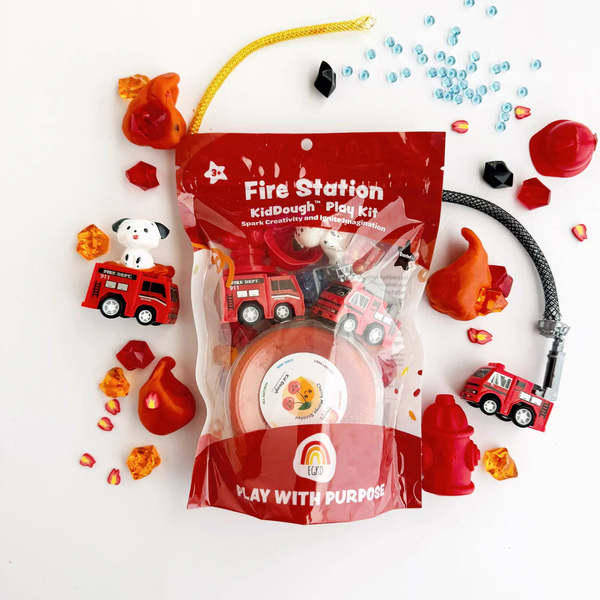 Earth Grown KidDoughs Kid Dough Play Kit - Fire Station
