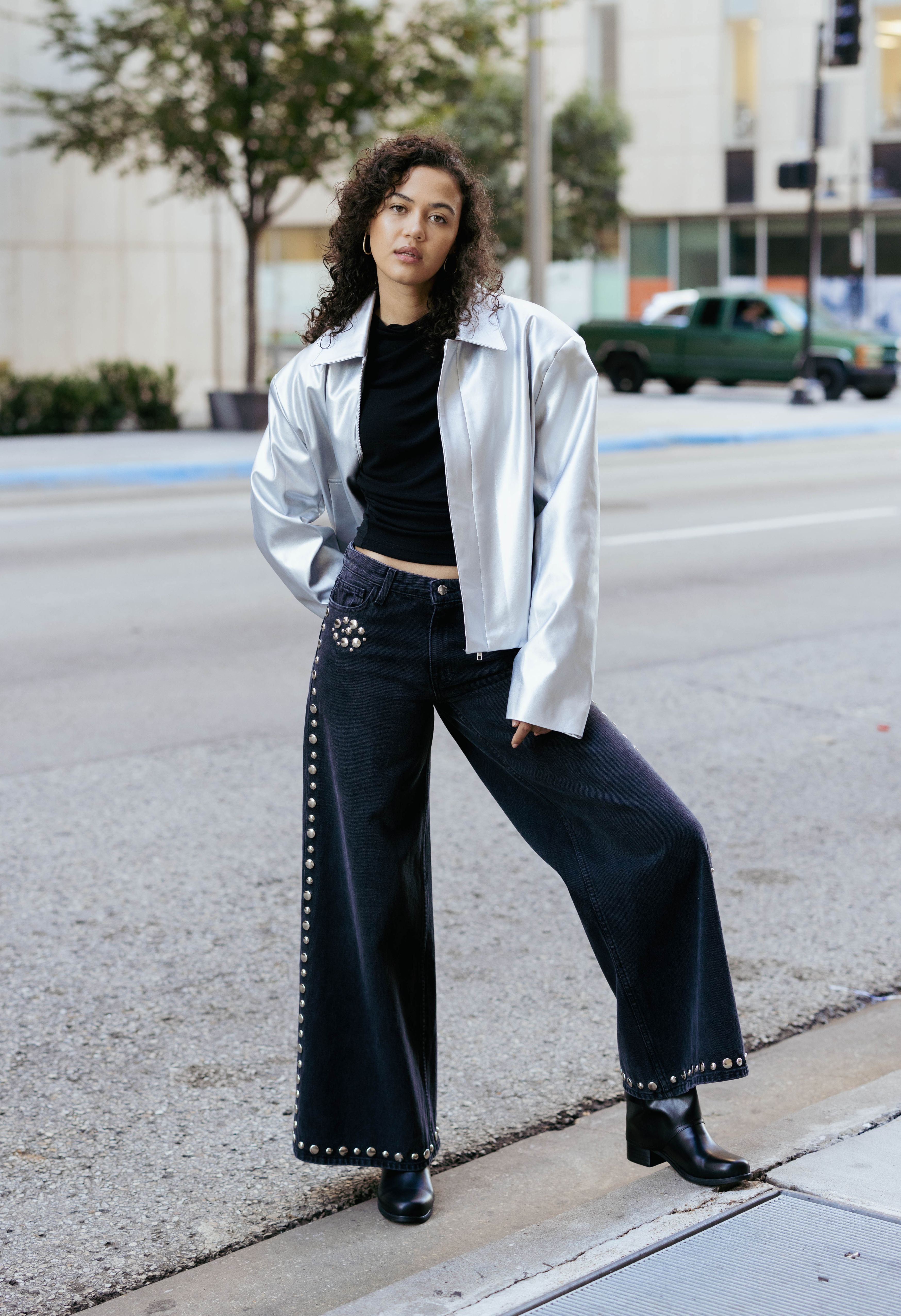 Pants Plus Size High Waisted Skirt I Go Vroom Vroom Black Overall