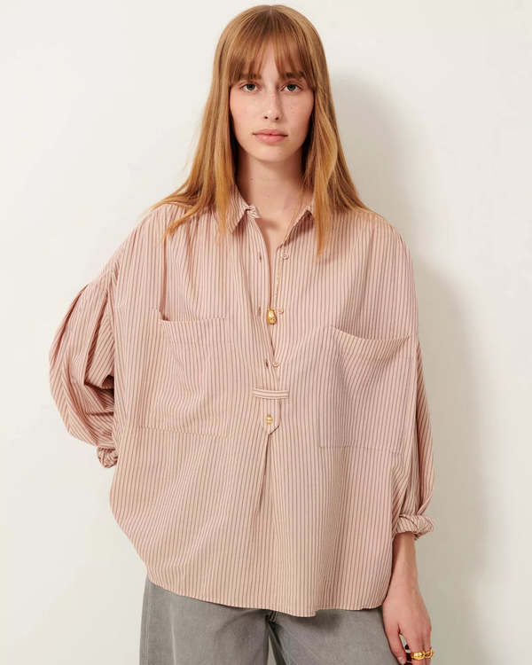 Sessun Claude Wide Shirt - Rustic Rose | Garmentory