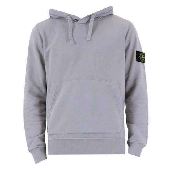 パーカー・フーディ STONE  Men Hoodies K1S156100037S0060 V0165 GREY STONE ISLAND Logo-Appliquéd Garment-Dyed Cotton-Jersey