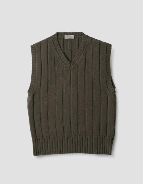 Margaret Howell Sweater Vest - Khaki