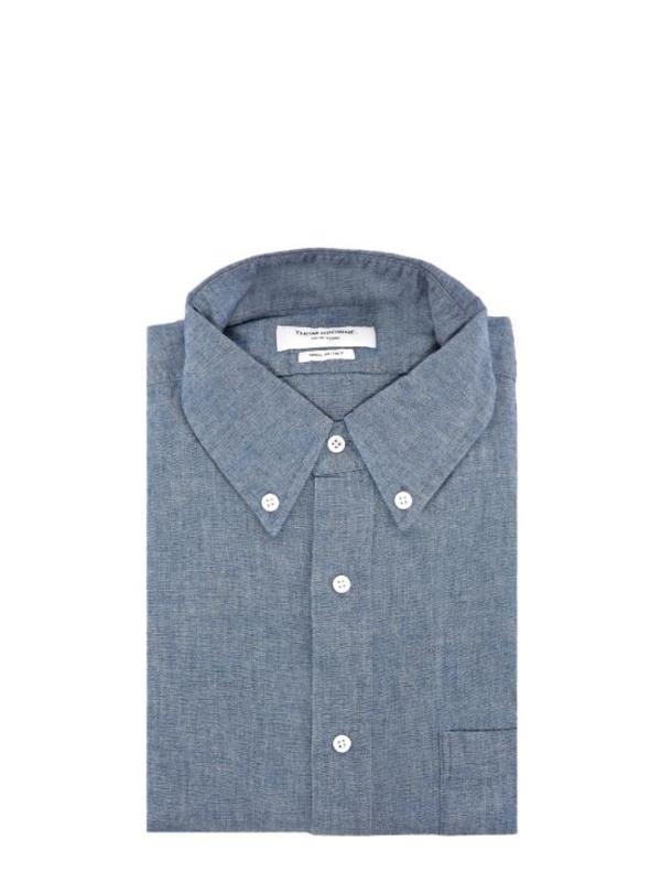 thom browne 4 Blue Shirt - Blue
