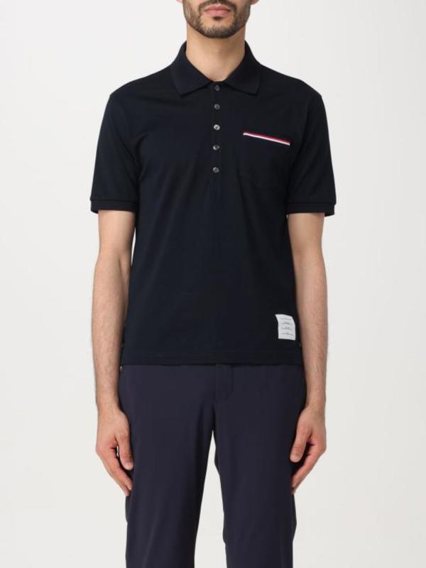 Thom Browne Polo Shirt - Navy | Garmentory