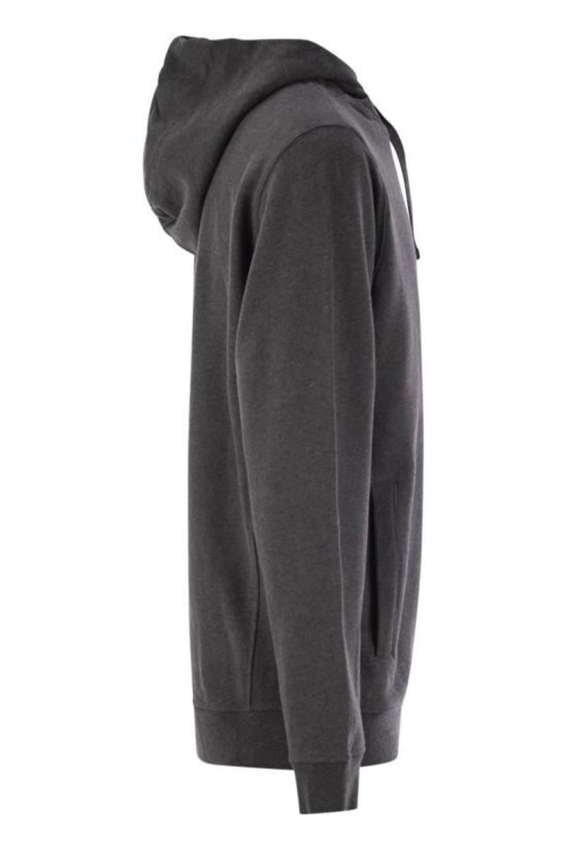 Stone Island Hoodie - Dark Grey Melange