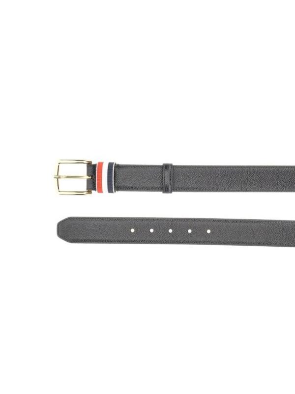 Thom Browne Leather Belt - Black