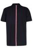 thom browne Classic Pique Stripe Relaxed Polo - Navy - Thumbnail 1