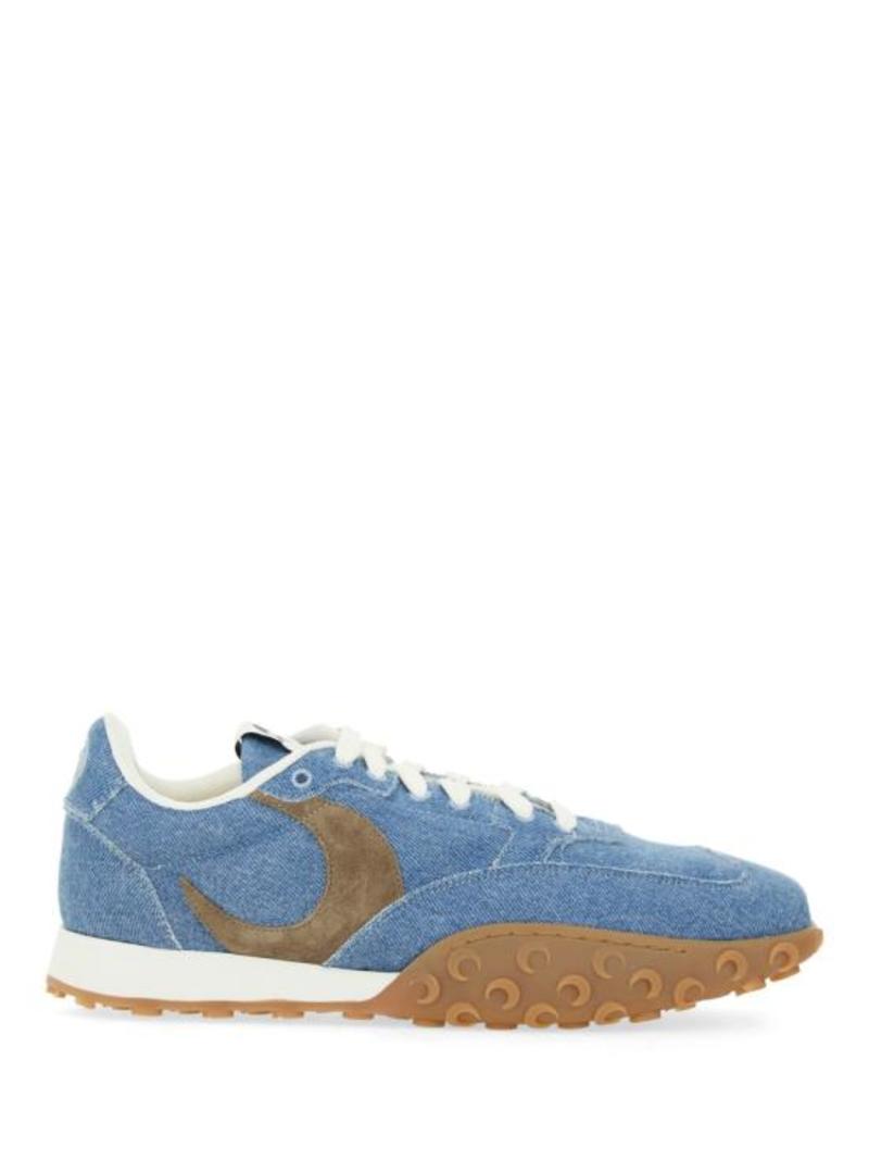 Marine Serre｜SNEAKERS (MFW007ACDEN0001 BL05) Buy MARINE SERRE women blue ms rise high sneakers for $486