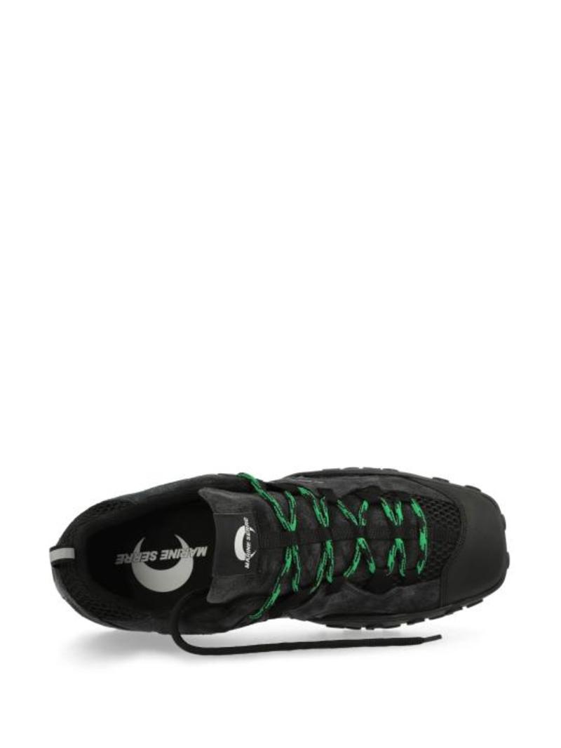 Marine Serre｜SNEAKERS (WFW006ACLEA0009 BR30) MARINE SERRE Black Sneakers - Black | Garmentory